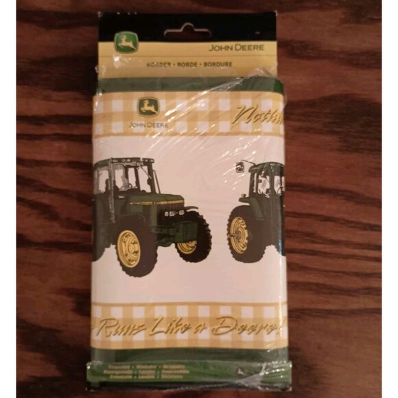 John Deere Wallpaper Border Yellow Green Tractor Nothing Runs Like a Deere - Picture 3 of 12